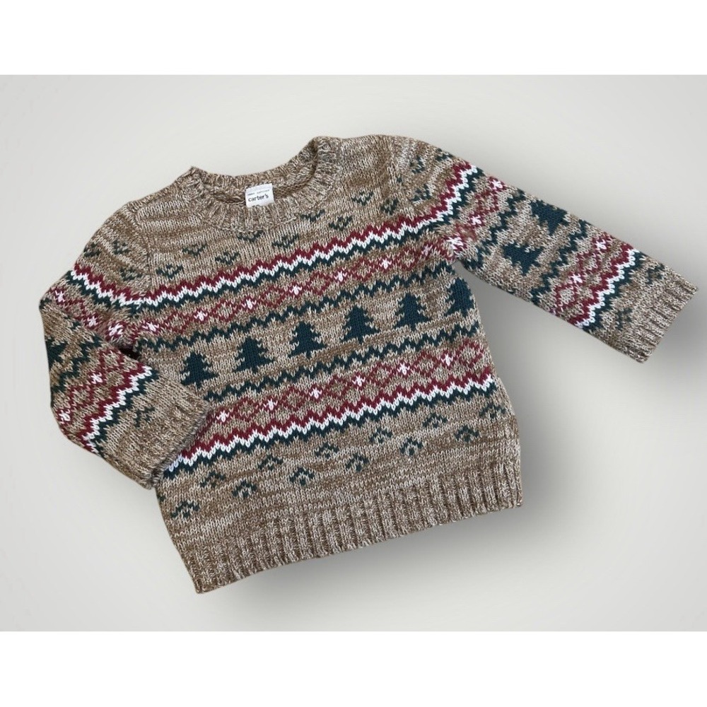 Carters Christmas Sweater Boys 12 Mo